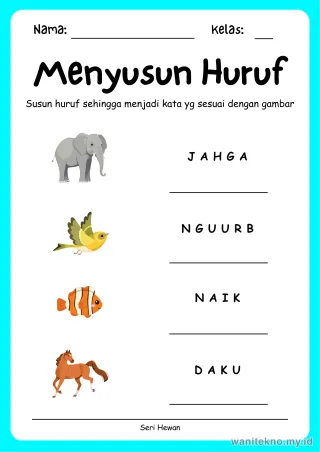 Lembar 5: Menyusun Huruf