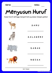 Lembar 8: Menyusun Huruf