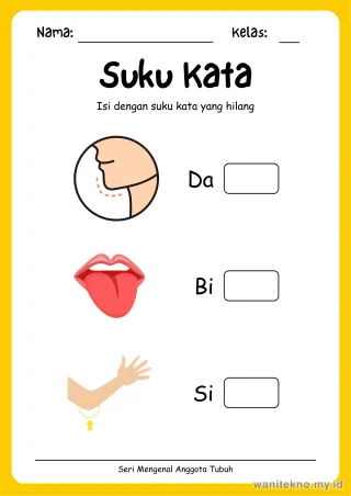 Lembar 6: Suku Kata