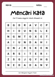 Lembar 12: Mencari Kata