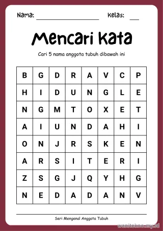 Lembar 12: Mencari Kata
