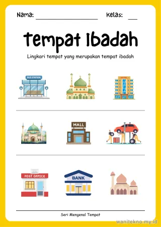 Lembar 2: Tempat Ibadah
