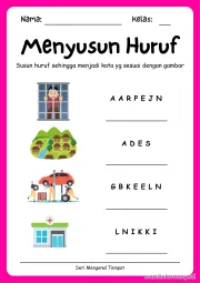 Lembar 6: Menyusun Huruf