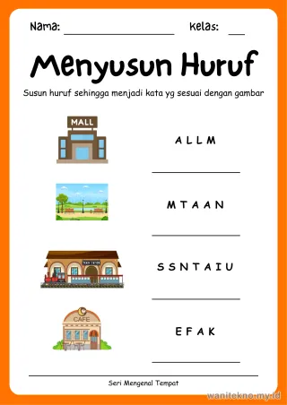 Lembar 7: Menyusun Huruf