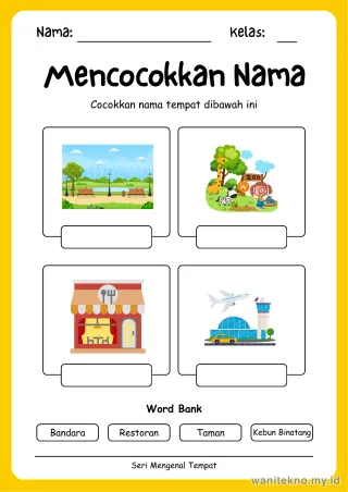 Lembar 12: Mencocokkan Nama