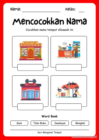 Lembar 15: Mencocokkan Nama