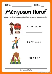 Lembar 2: Menyusun Huruf