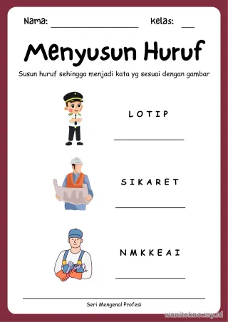 Lembar 3: Menyusun Huruf