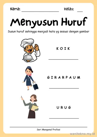 Lembar 4: Menyusun Huruf