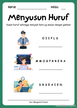 Lembar 5: Menyusun Huruf