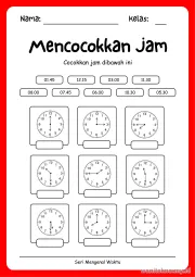 Lembar 1: Mencocokkan Jam