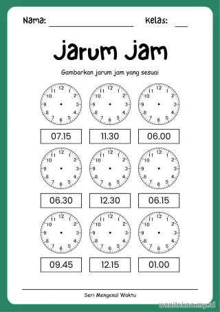 Lembar 6: Jarum Jam