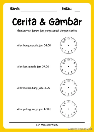 Lembar 8: Cerita & Gambar