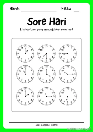 Lembar 3: Sore Hari