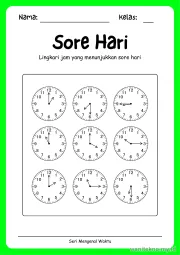 Lembar 3: Sore Hari