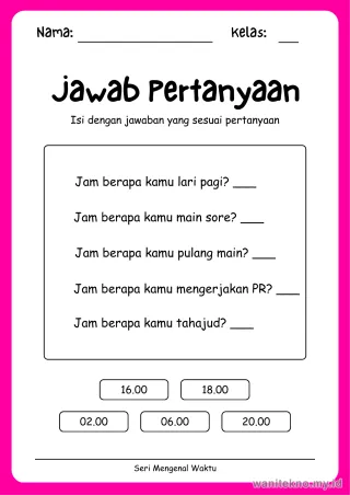 Lembar 6: Jawab Pertanyaan
