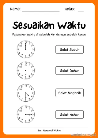 Lembar 7: Sesuaikan Waktu