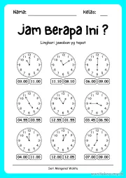 Lembar 11: Jam Berapa Ini ?