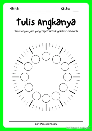 Lembar 13: Tulis Angkanya