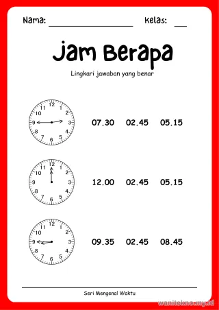 Lembar 5: Jam Berapa