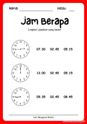 Lembar 5: Jam Berapa