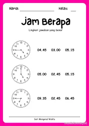 Lembar 6: Jam Berapa