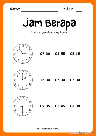 Lembar 7: Jam Berapa