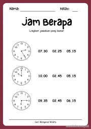 Lembar 8: Jam Berapa