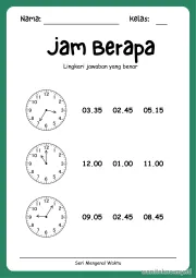 Lembar 10: Jam Berapa