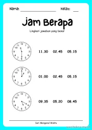 Lembar 11: Jam Berapa