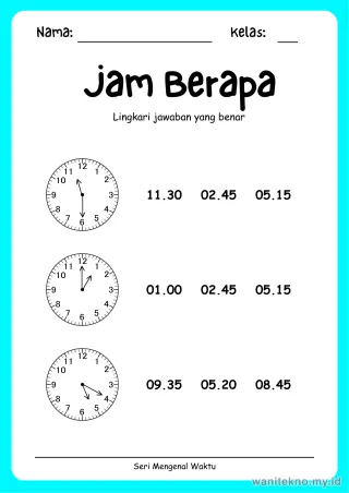 Lembar 11: Jam Berapa