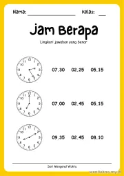 Lembar 12: Jam Berapa