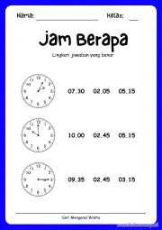 Lembar 14: Jam Berapa
