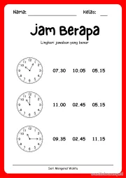 Lembar 15: Jam Berapa