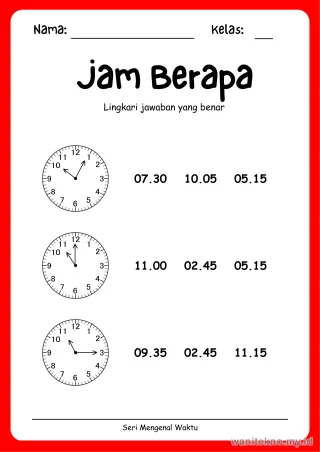 Lembar 15: Jam Berapa