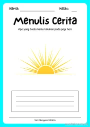 Lembar 3: Menulis Cerita