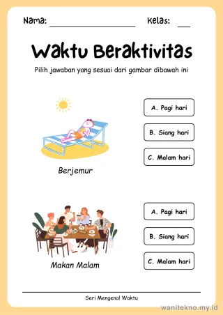 Lembar 11: Waktu Beraktivitas