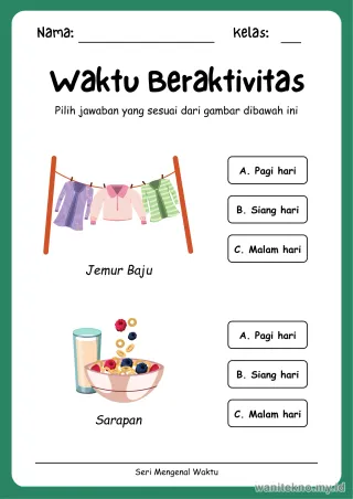 Lembar 12: Waktu Beraktivitas