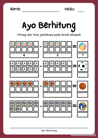 Lembar 16: Ayo Berhitung