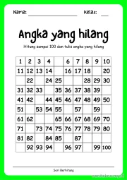 Lembar 2: Angka yang hilang