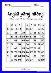 Lembar 3: Angka yang hilang