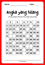 Lembar 4: Angka yang hilang