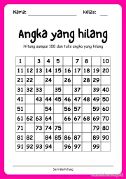 Lembar 5: Angka yang hilang