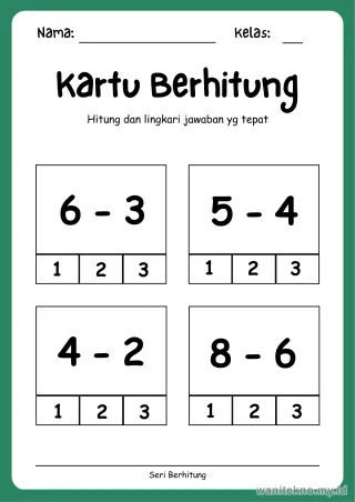 Lembar 15: Kartu Berhitung