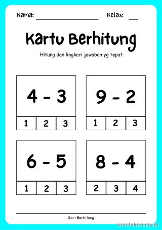 Lembar 16: Kartu Berhitung
