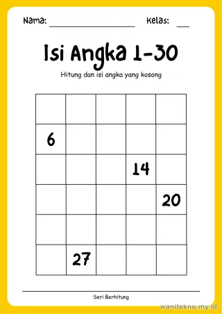 Pratinjau paket 12 Lembar Menghitung Benda Berhitung — TK Gratis PDF