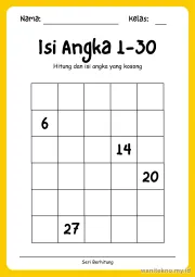 Lembar 1: Isi Angka 1-30
