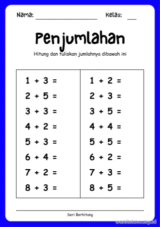 Pratinjau paket 14 Lembar Menghitung Benda Berhitung — TK Gratis PDF