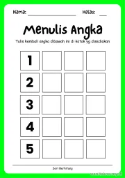 Lembar 10: Menulis Angka