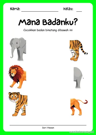 Lembar 4: Mana Badanku?